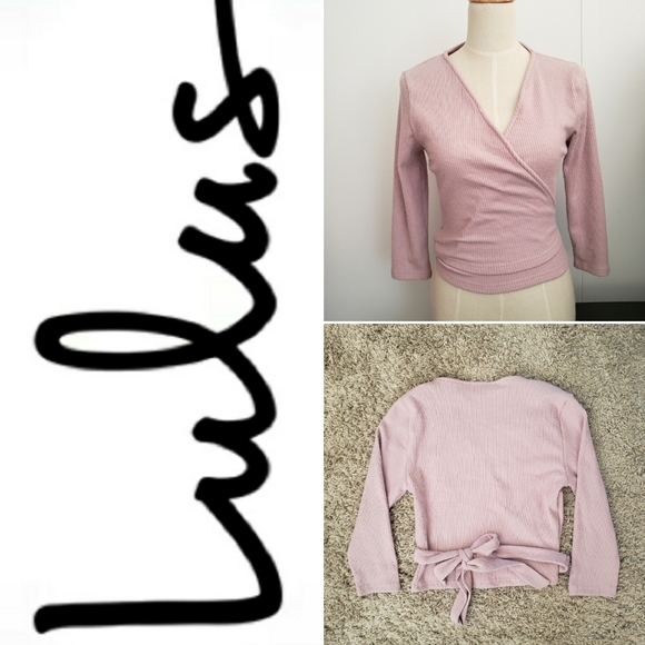 Lulus ballet pink warp cardigan sweater M - Picture 1 of 10